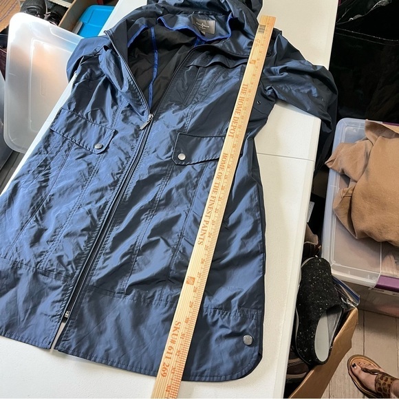 Cole Haan Packable Rain Jacket Navy Women’s Medium K2 - Picture 5 of 8